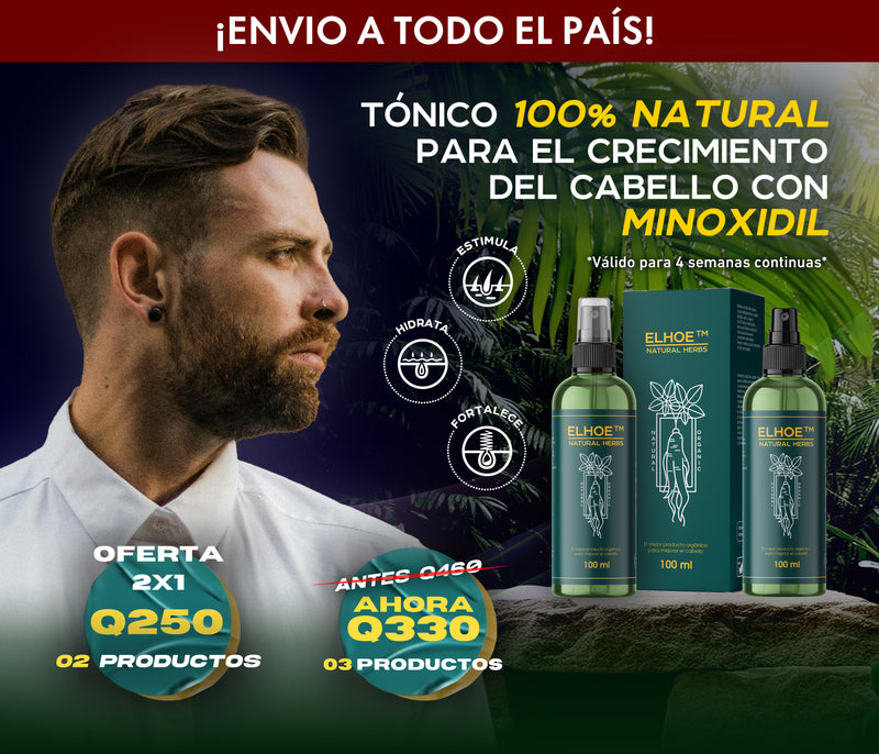 2X1 ELHOE™ Formula Escocesa crecimiento capilar🌿🧔👩