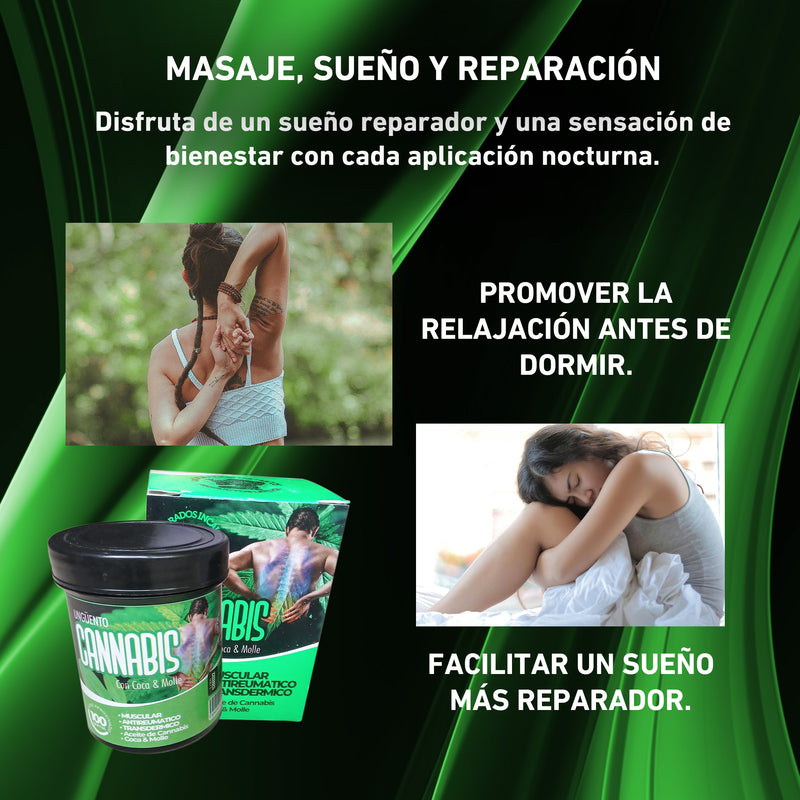 Crema de Cannabis (Alivio de malestar articular y muscular al instante)