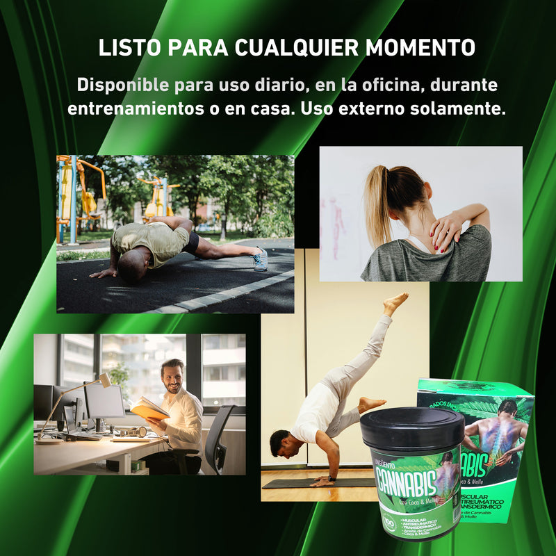 Crema de Cannabis (Alivio de malestar articular y muscular al instante)