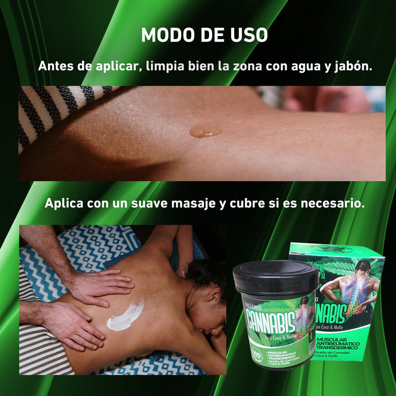 Crema de Cannabis (Alivio de malestar articular y muscular al instante)